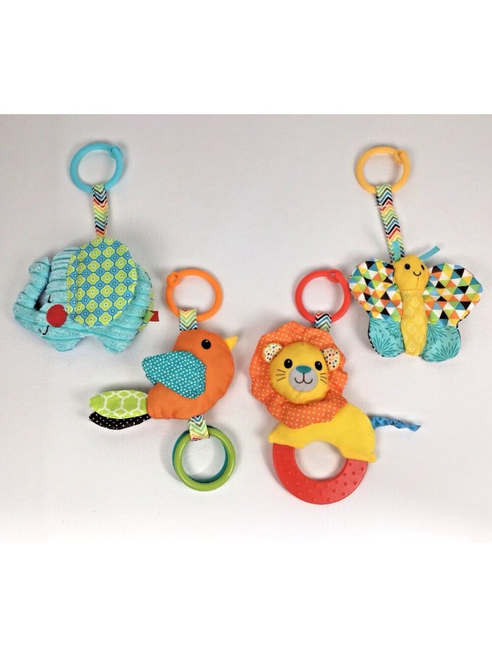 Infantino Grow With Me Playtime Teepee Replacement Hang Toys Lot Of 4 Animals